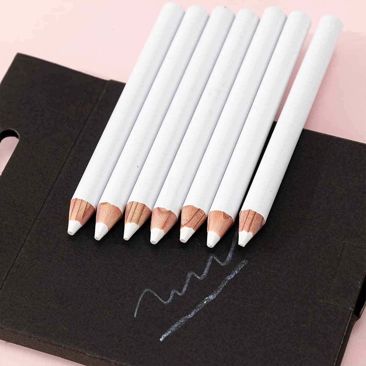Set di 6 Penne Bianche per Sartoria, Marcatori per Tessuti, Strumenti per Cucito, Accessori per Sartoria