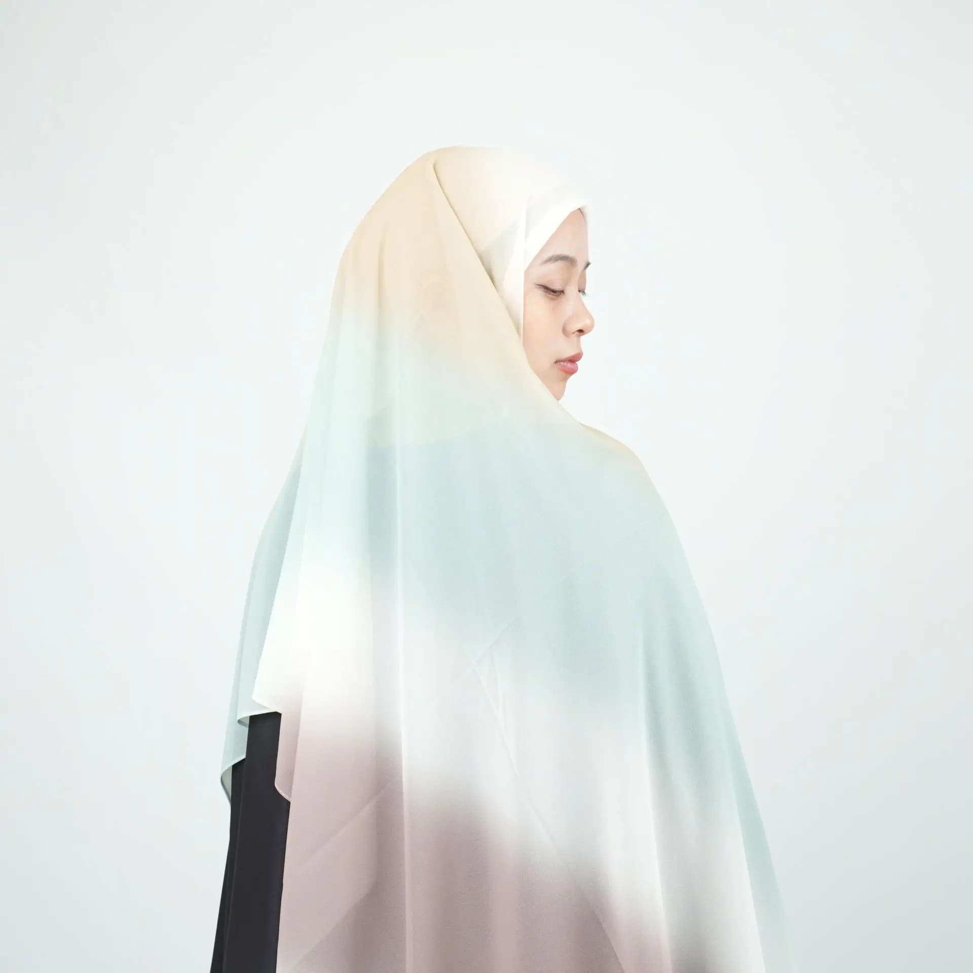 New Hijab Chiffon Solid Color for Women Scarf Simple Scials Wrap Muslim Shadow Solar Protection Foulard Islam Turbante Hair Scarf