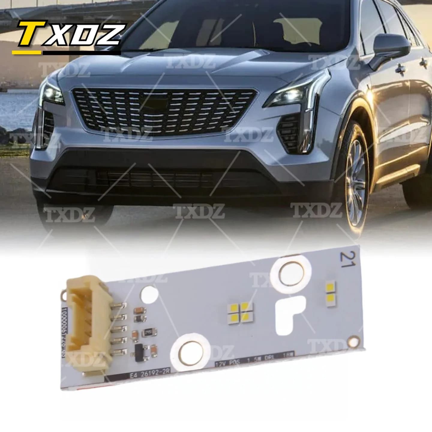 Chip LED per Luci Diurne Bianche per Cadillac XT4 2019-2022, Modulo DRL per Fari a Profilo Basso e Alto