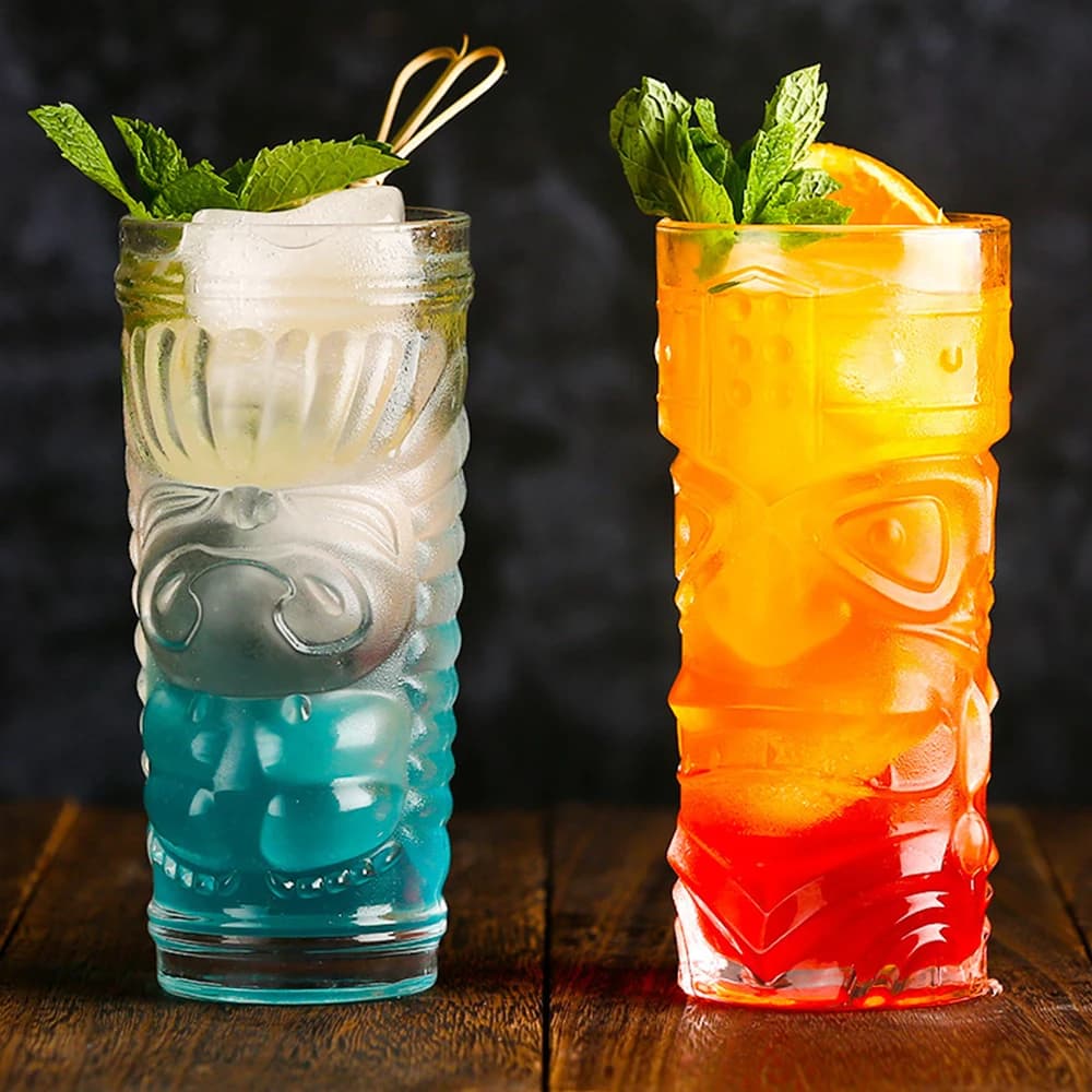 Smorfia Cup Cocktail hawaiano Tiki Juice Glass Ceramic Tiki Mug Creative Porcelain Beer Wine Mug Cup Bar Mugs strumenti di Halloween