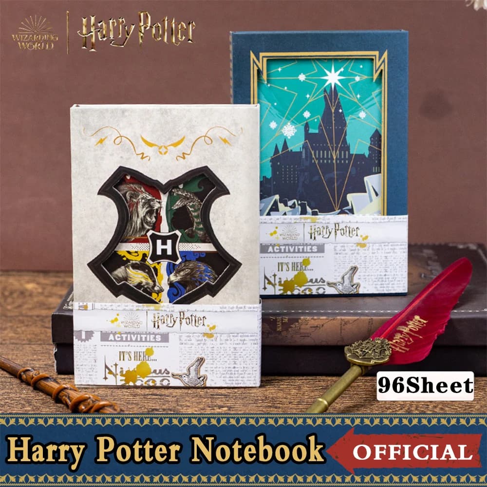 Genuino Harry Potter Notebook Cartoon Diario con copertina rigida Libri Pianificatore settimanale Manuale Materiale scolastico per ufficio Regali per ragazze