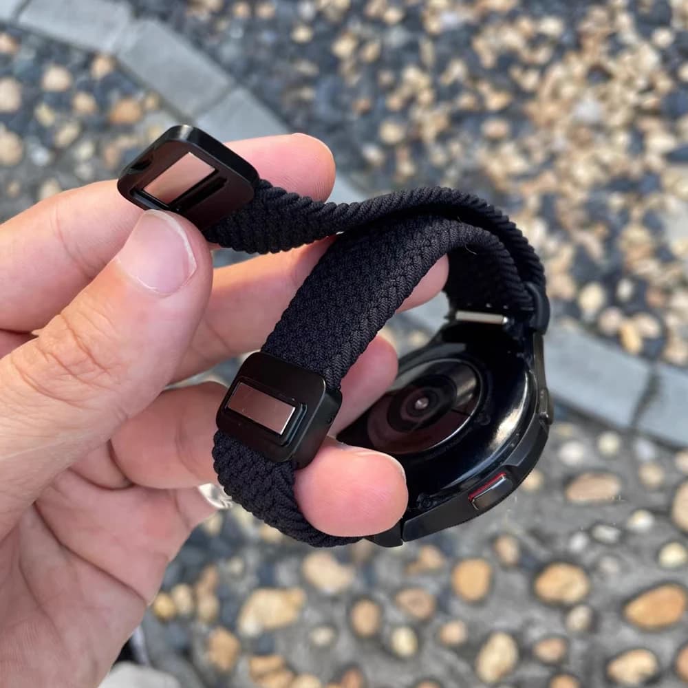 Cinturino per Samsung Galaxy Watch 7 6 5 4 classic/5 Pro 44mm 40mm 45 47 Bracciale magnetico intrecciato senza spazi cinturino Galaxy watch 7