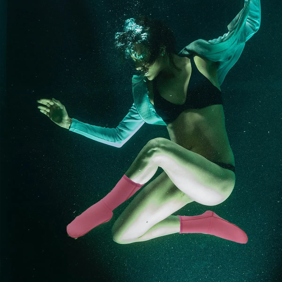 1Pair Swimming Socks Diving Stockings Snorkeling Socks Anti Skid Thermal Nylon Material Long Wearing Comfort Scratch Proof Water