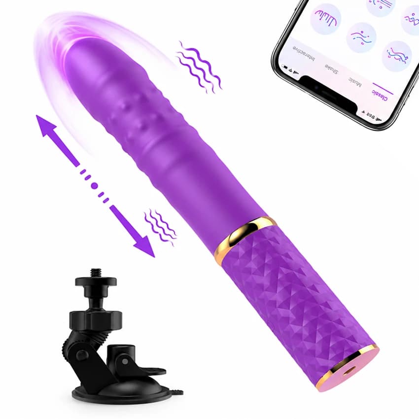 Mini Gun Machine Automatic Up Down Telescopic Dildo Vibrator G-spot vaginal masturbation clitoral stimulation Massager Sex Toy 1