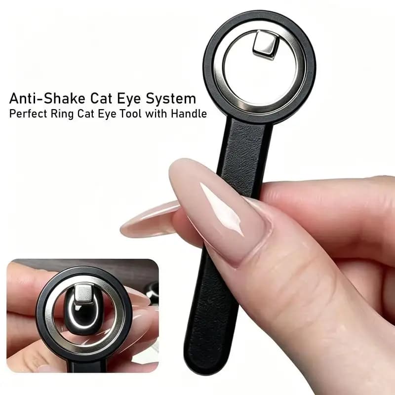 Nail Magnet Cat Eye Ring Magnetic Tool With Handle For Cat Eye Gel Polish DIY Manicure Tools Magic