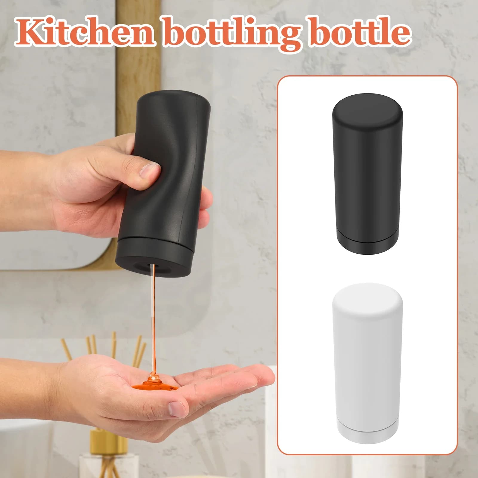 Nuovo 240ml Silicone Piatto Sapone Dispenser Riutilizzabile Piatto Sapone Spremere Bottiglia Portatile Piatto Dispenser di Liquido per Lavello Della Cucina