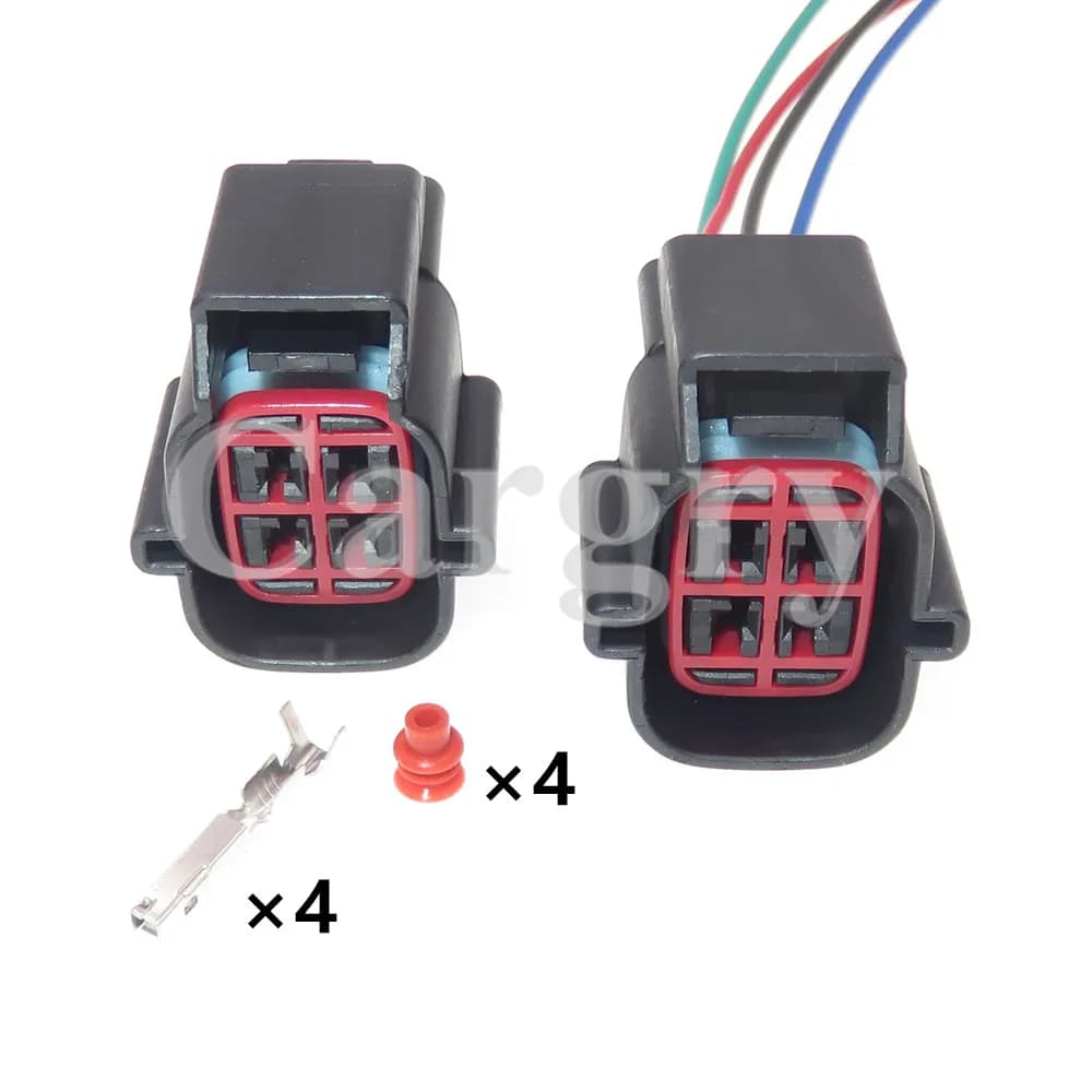 1 Set 4P 1.5 Series Car Connector AC Assembly Auto Electrical Wiring Plug With Terminal E-3938WPT-182(Tin)1U2Z-14S411-AUA