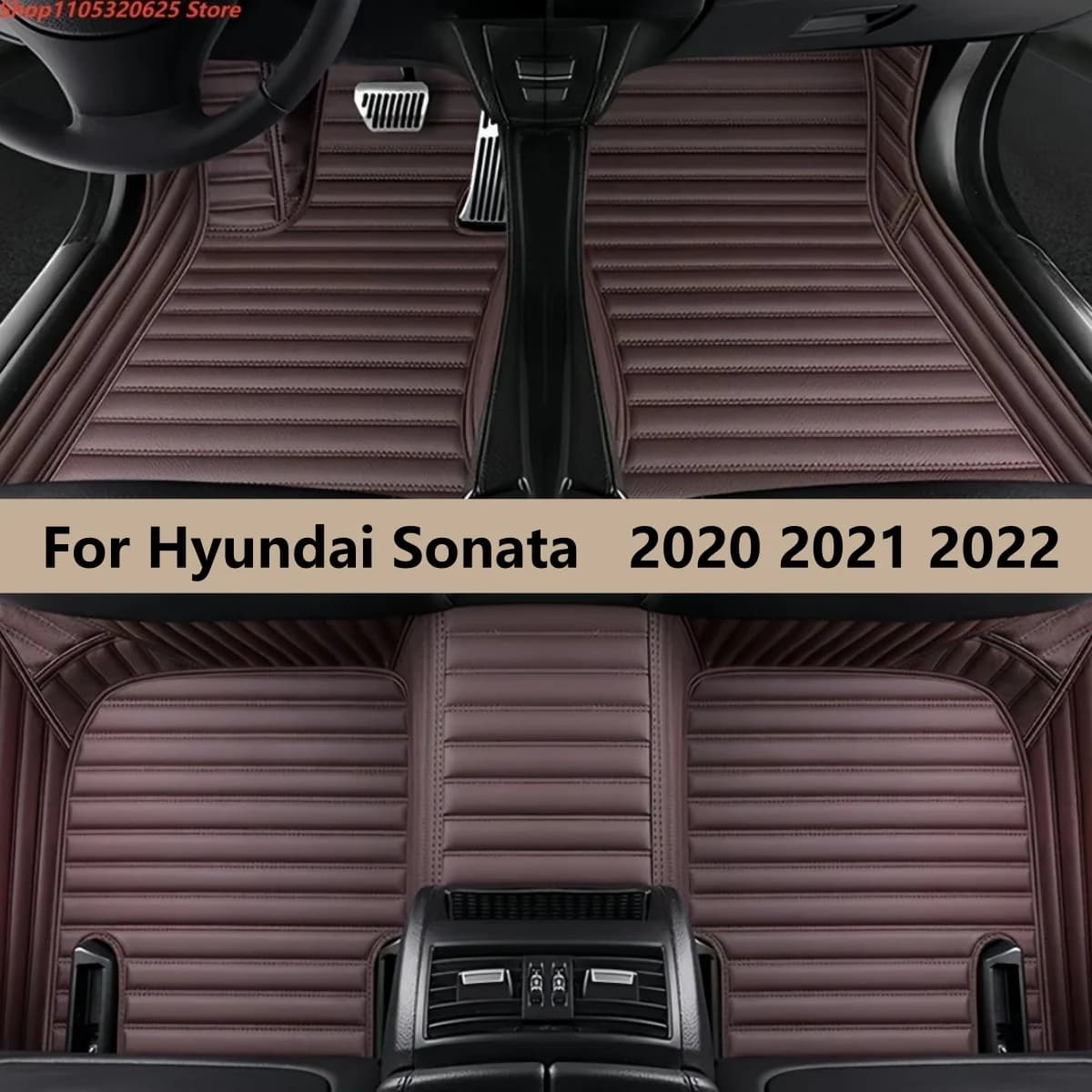 Tappetini per auto personalizzati per Hyundai Sonata 2020 2021 2022 Dettagli interni Accessori Pelle artificiale