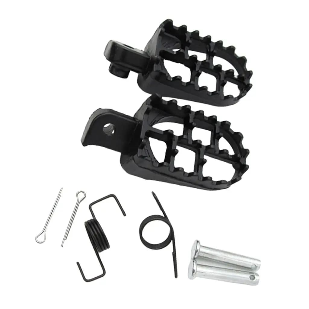 Motorcycle Footrest Adjustable Aluminum Pegs Sports Footrest Set Traffic for XR CRF KLX110 PW50 PW80 TW200 R50E R90E