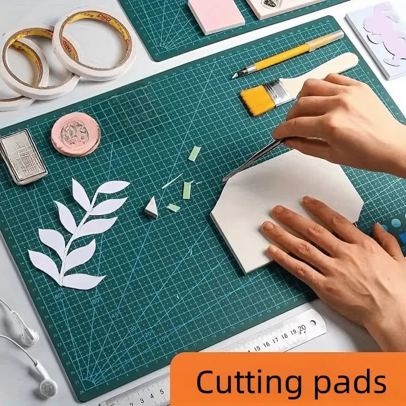 Tappetino da taglio in PVC A3 su un solo lato per cucito patchwork Coltello fai da te Incisione Banco da lavoro in pelle Tagliere manuale
