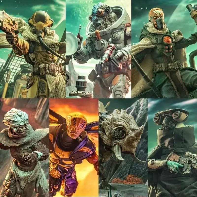 Four Horsemen Studio Mythic Legions 1/12 6 pollici Action Figure Cosmic Legions Oxkrewe Book Two Harrow Zone