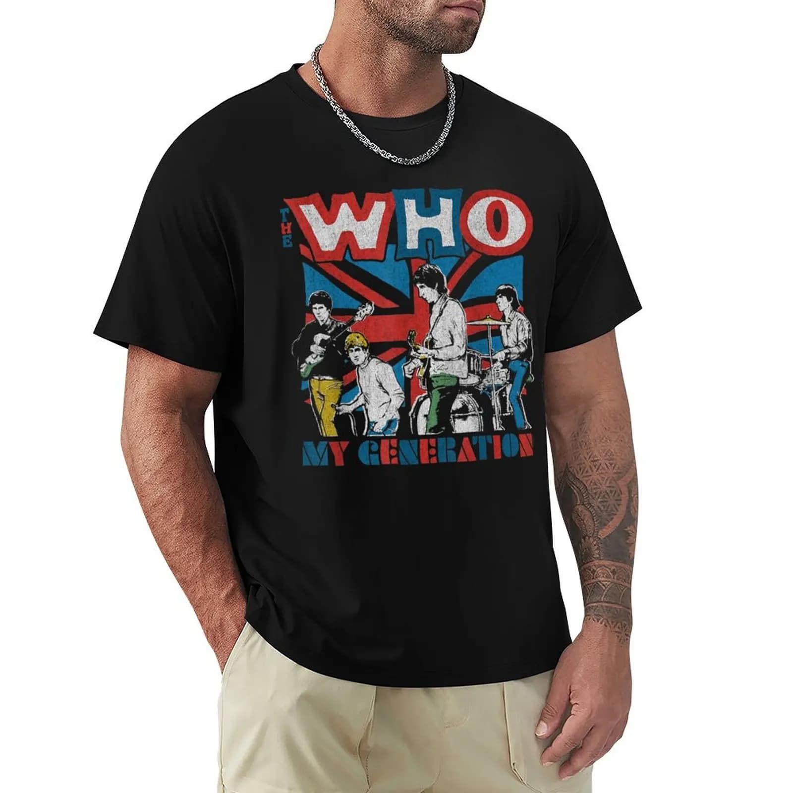 The Who My Generation T-Shirt Quick Dry Training Short Sleeve Tee
