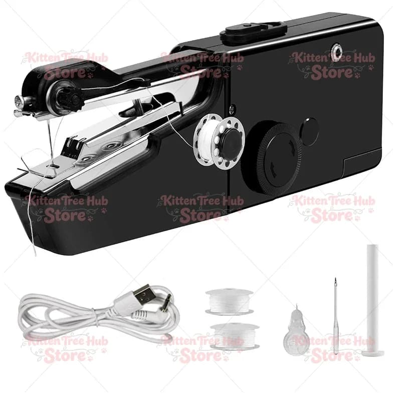 Handheld Sewing Machine Kit, Cordless Mini Quick Repairing Sewing Machine