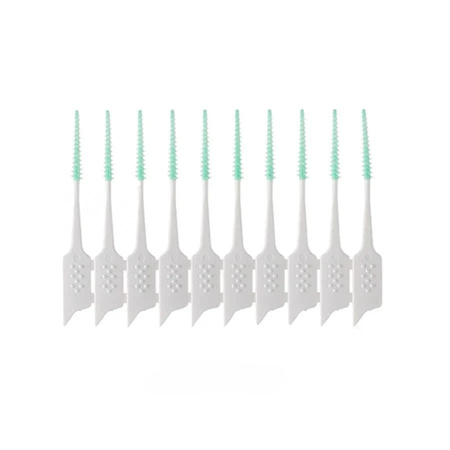 Spazzolini Interdentali in Gomma Morbida, Strumenti per la Pulizia dei Denti, Spazzolino per Pulizia Interdentale, Strumenti per l'Igiene Orale