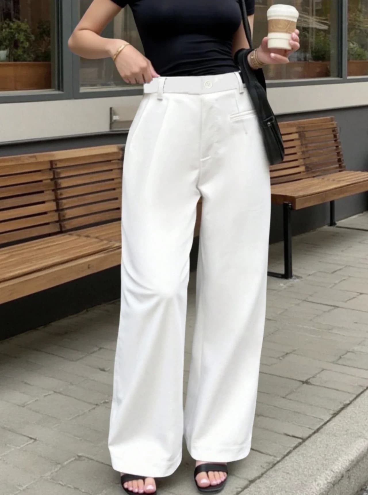 Abbigliamento da donna elegante e alla moda, casual per sport all'aria aperta, pantaloni autunnali e invernali dimagranti e versatili (senza cintura)