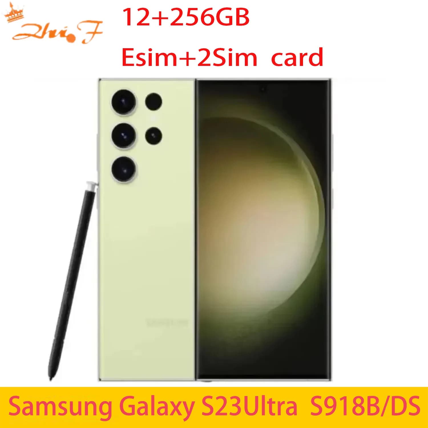 Samsung Galaxy S23 Ultra 5G S918B S918B/DS Dual Card 6.8' ROM 256/512GB RAM 8/12GB Snapdragon NFC Original Android Cell Phone