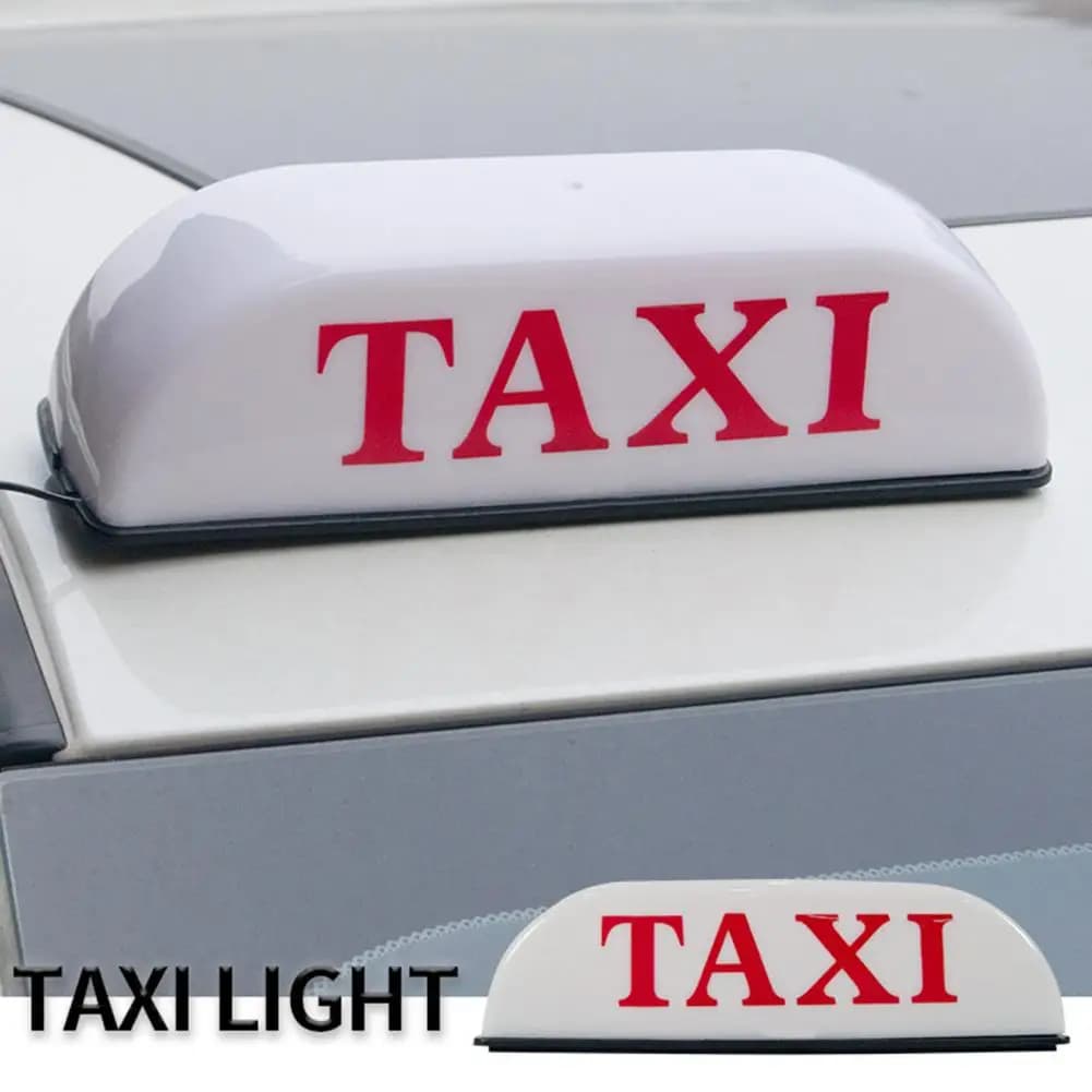PP plastic cab roof lamp for energy-efficient waterproof taxi with magnetic installation for long
