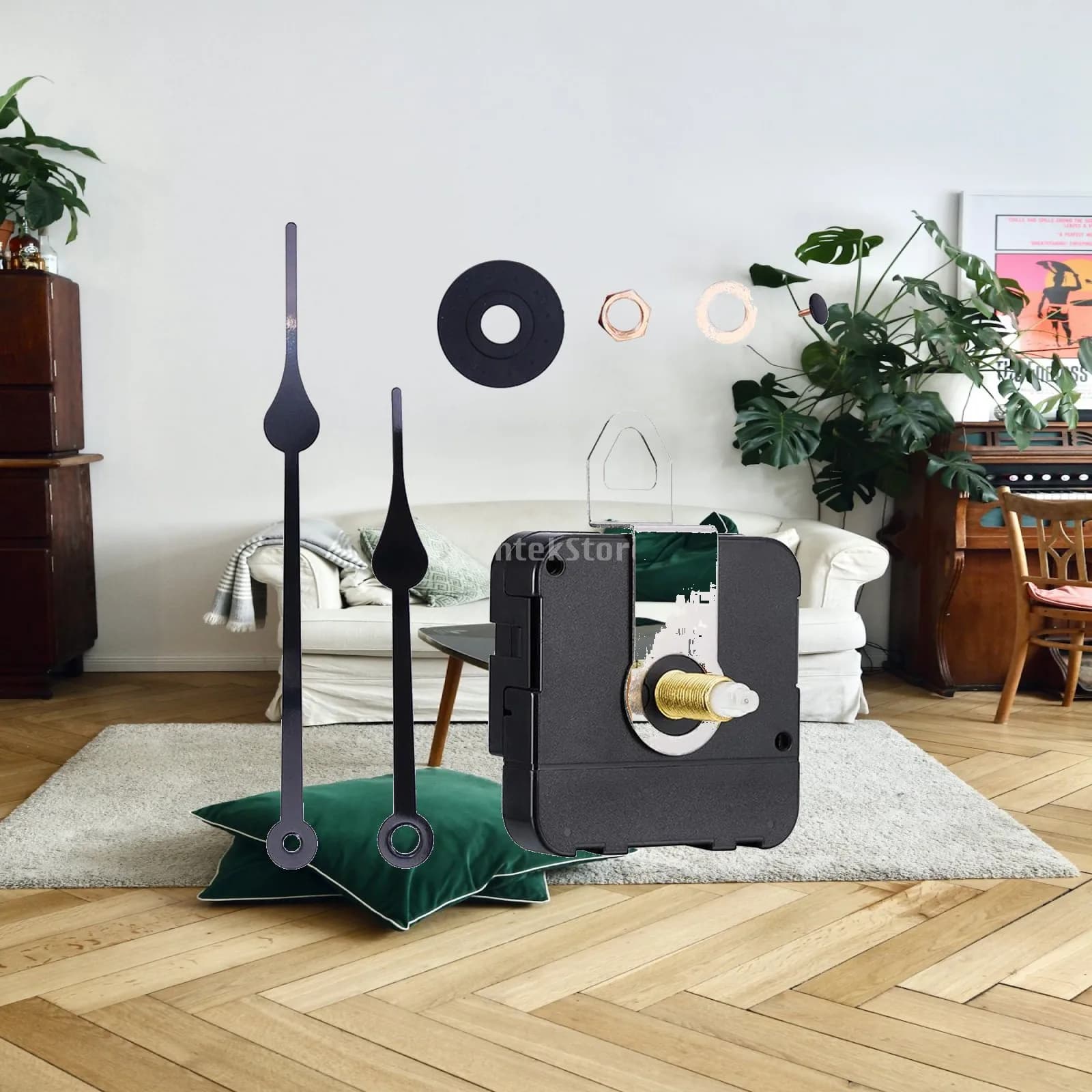 Quartz Clockwork Creeping Soundless Noiseless Pointer Sets for DIY Wall Clocks