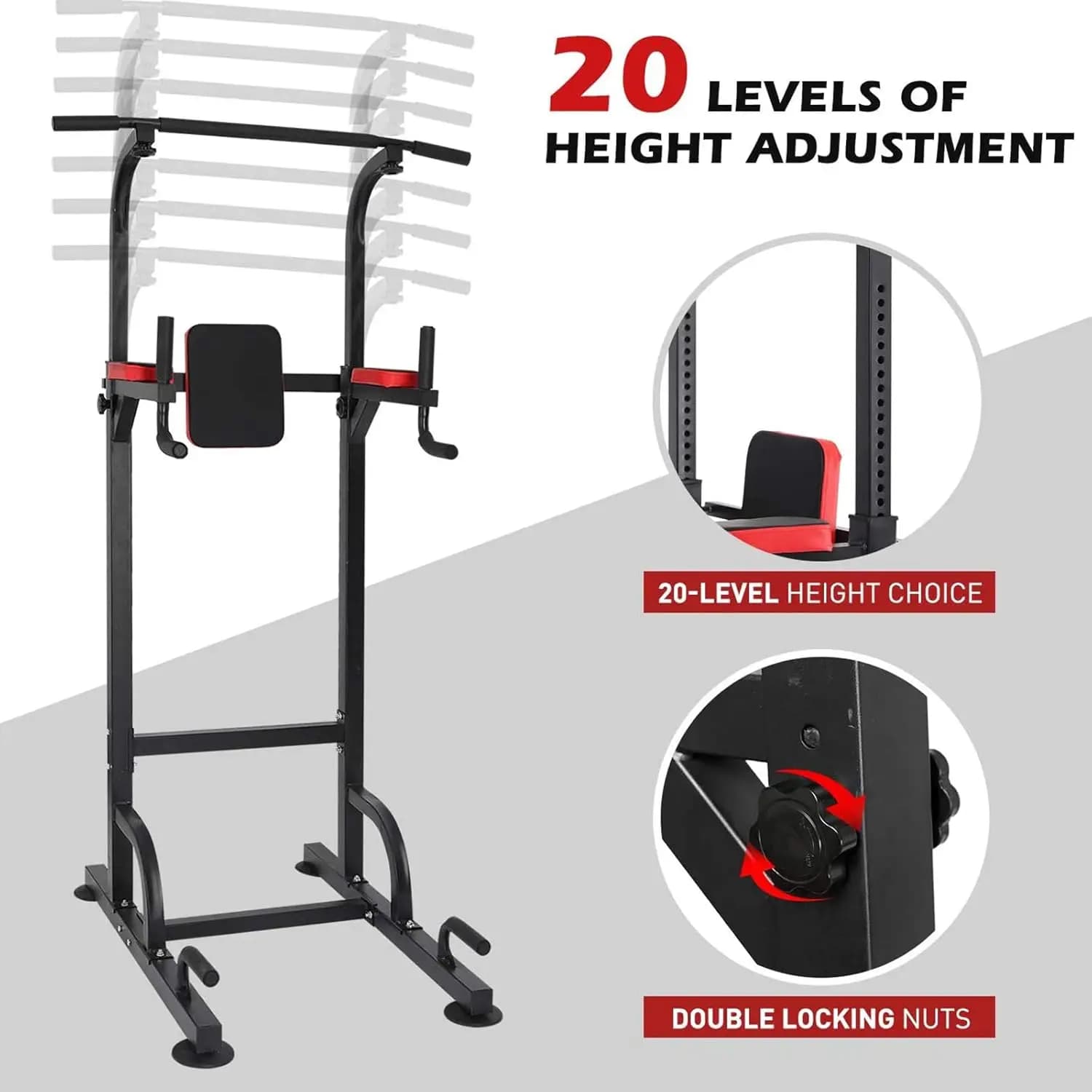 Customizable Traction Tower and Dip with Logo, Body Building and Fitness Equipment, Wholesale from Factory