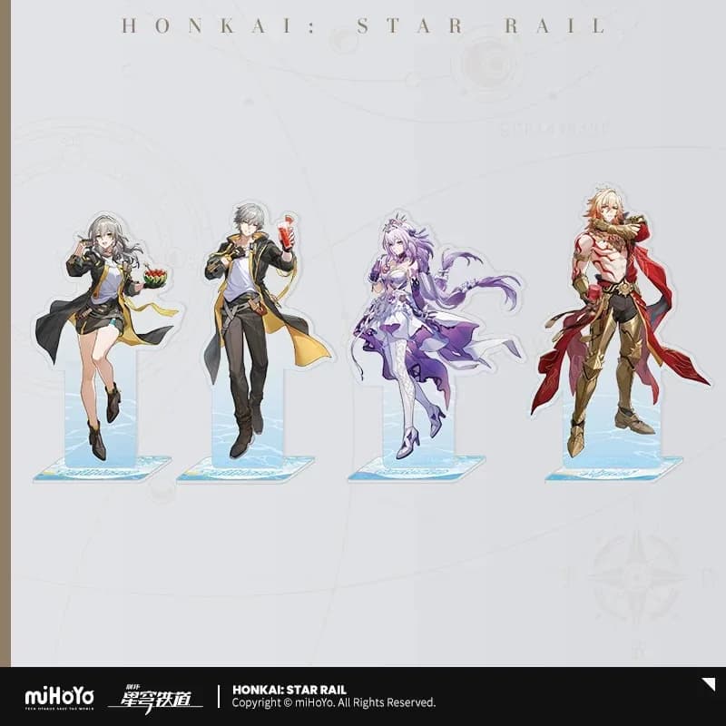 Pre Sale miHoYo Official Genuine Honkai Star Rail Fruity Summer Series Acrylic Standee Trailblazer Mydei Castorice Cosplay Anime