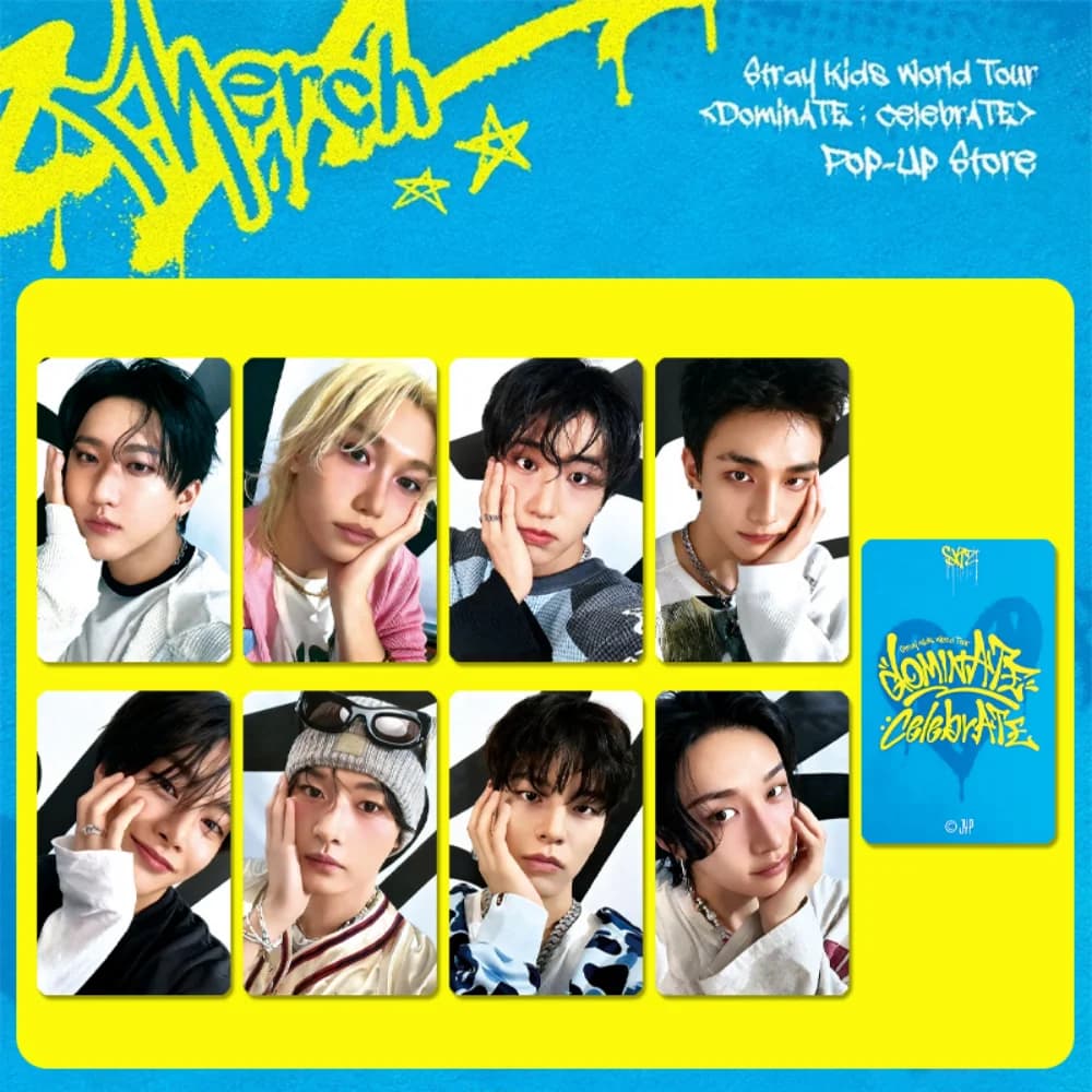 Ultima Collezione KPOP di 8 Carte Fotografiche LOMO dei Stray Kids SKZOO per il Concerto Celebrate KARMA World Tour, Regalo per le Feste