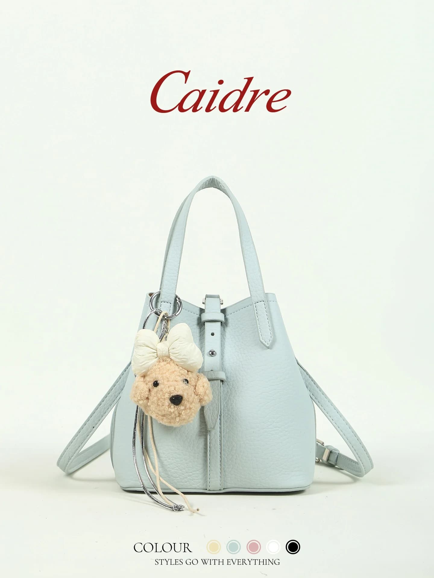 Caidre Commuter Bucket Handbag Women's Small Shoulder Crossbody Bag 2026 New Fashion Sensation Soft Handle Medium Hardness