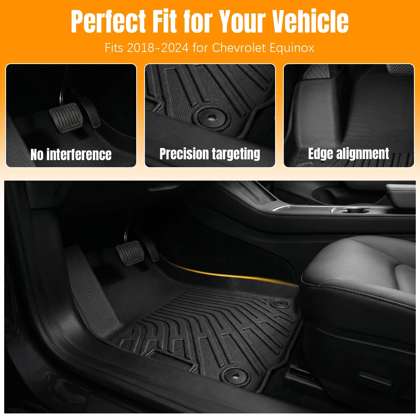 Auto and TPE Baggage Coats for All Seasons for Chevrolet Equinox 2018-2024
