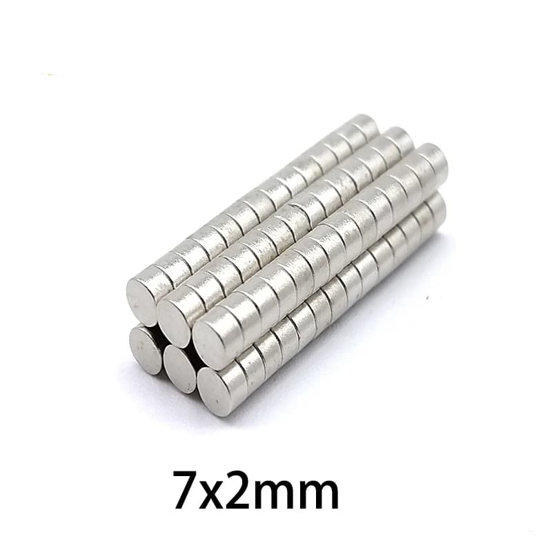 20/50pcs Ultra-Thin Magnet Set - 7x2mm & 10x1mm Low Profile Disc Magnets, for Crafts, Scrapbooking, Model Making