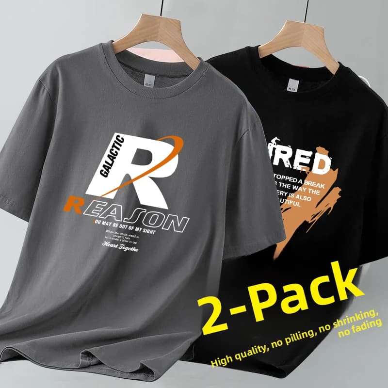 T-shirt a maniche corte da uomo, nuova collezione estiva, girocollo, top sottile, stile giovanile attivo, in tessuto di poliestere, stampa geometrica