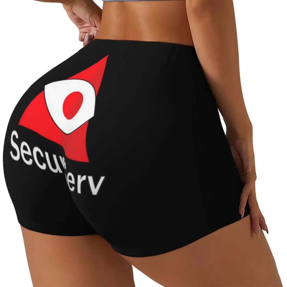 Custom SecuroServ Women Gym Workout Running Shorts Athletic Volleyball Biker Yoga Shorts