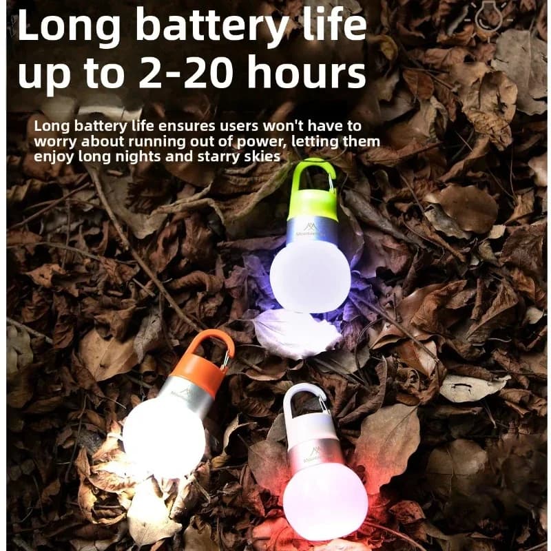 GO PEAK MOUNTAINHIKER Tappo di bottiglia Torcia a LED Portatile a lunga durata Ricaricabile Illuminazione ambientale da campeggio esterna 300mAH