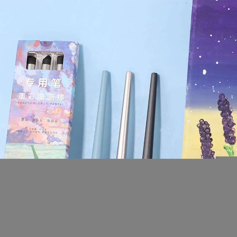 1/3Pcs Reusable Drawing Art Blenders Sponge Pen Pastel Tool For Oil Painting Washable Sketch Rubbing Brush