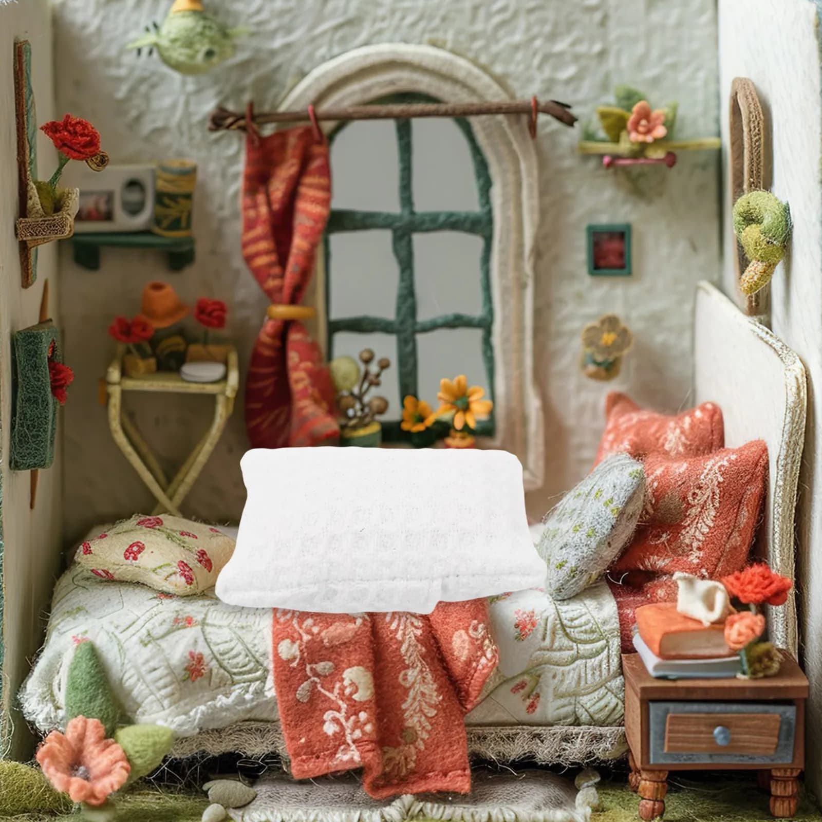 6 cuscini in miniatura per divano, per casa delle bambole in scala 1:12, cuscini realistici, morbidi, confortevoli ed ergonomici, mini soggiorno