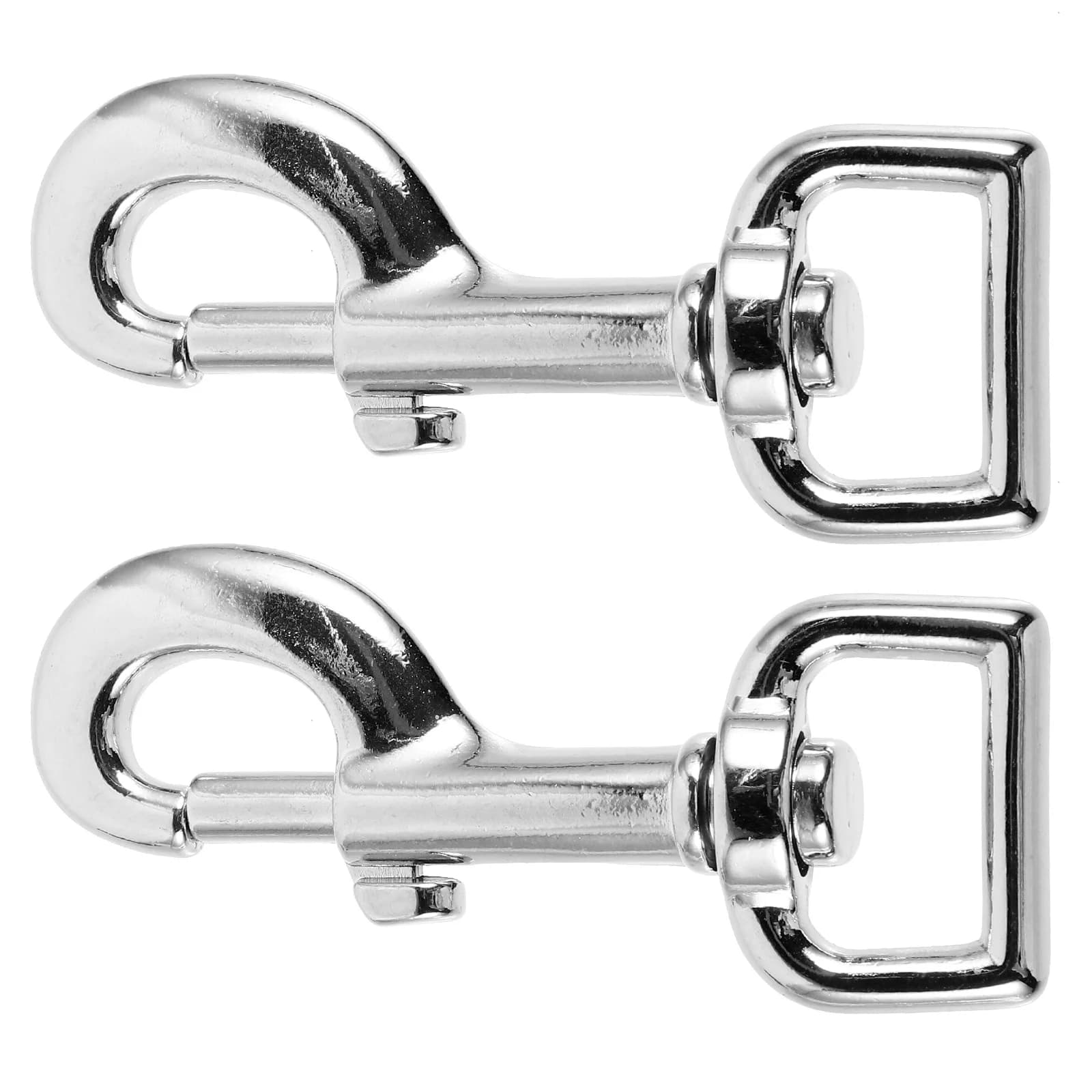 2 Pezzi Moschettone in Metallo per Guinzaglio Cane, Connettori di Sicurezza per Animali Domestici, Chiusura Sicura, Design Leggero e Portatile, Ideale per Borsa