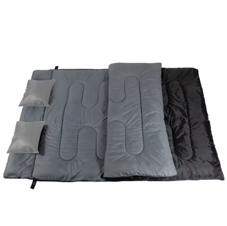 Factory Outlet Lightweight and waterproof shackle for 2 people with 2 hot pillows Double disposition to sleep for cold season