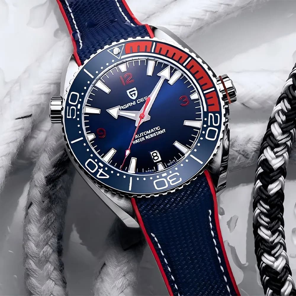 Nuovo Orologio da Uomo PAGANI DESIGN PD-1679 con Movimento Meccanico Giapponese 8215, Vetro Zaffiro, Impermeabile 100M, Automatico