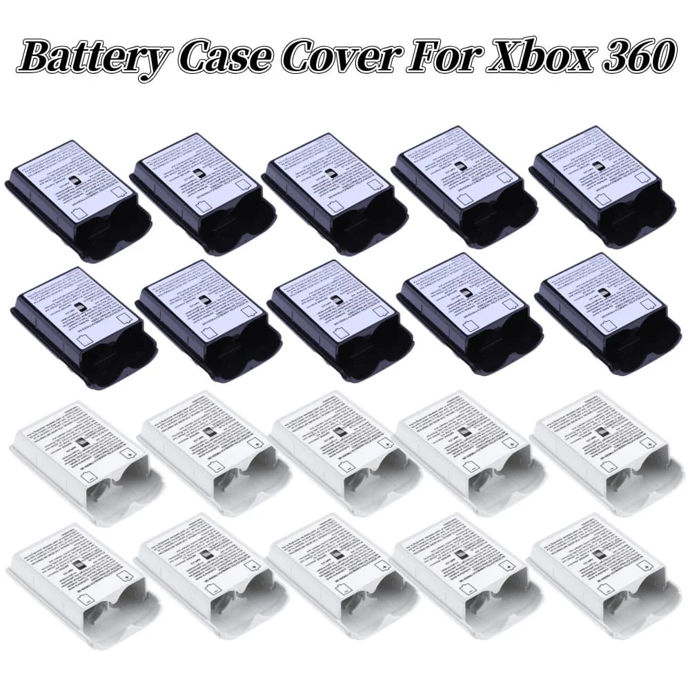 Custodia per batteria da gioco per custodia per batteria Xbox 360 custodia per batteria ricaricabile per Controller Wireless con accessori per Gamepad adesivi