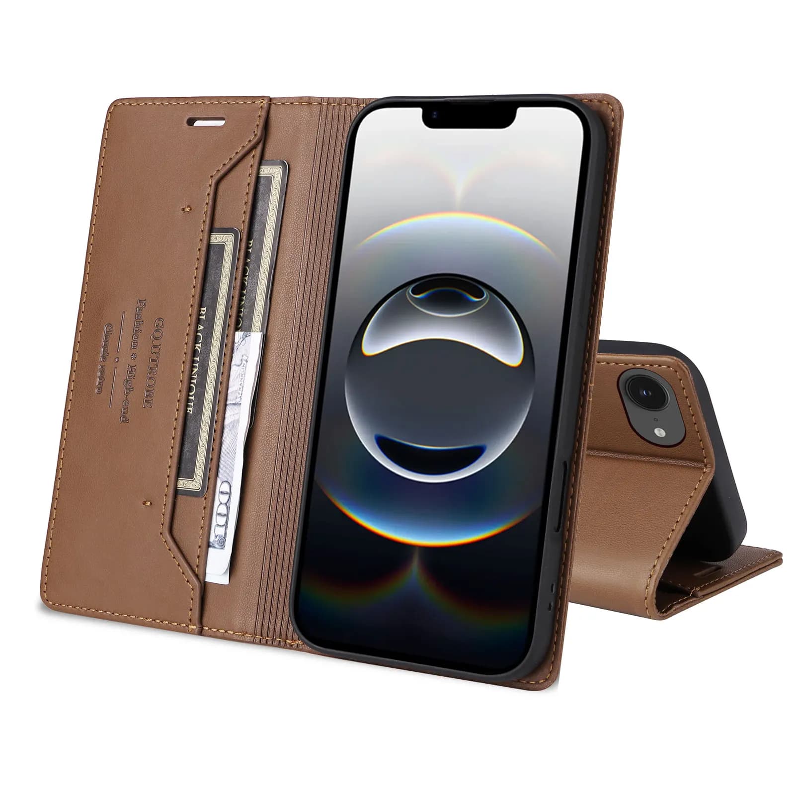 Custodia di Lusso con Porta Carte e Funzione Portafoglio per Xiaomi Poco F7 5G 2025 - Protezione a 360° per Mi Poco F7 7F con RFID