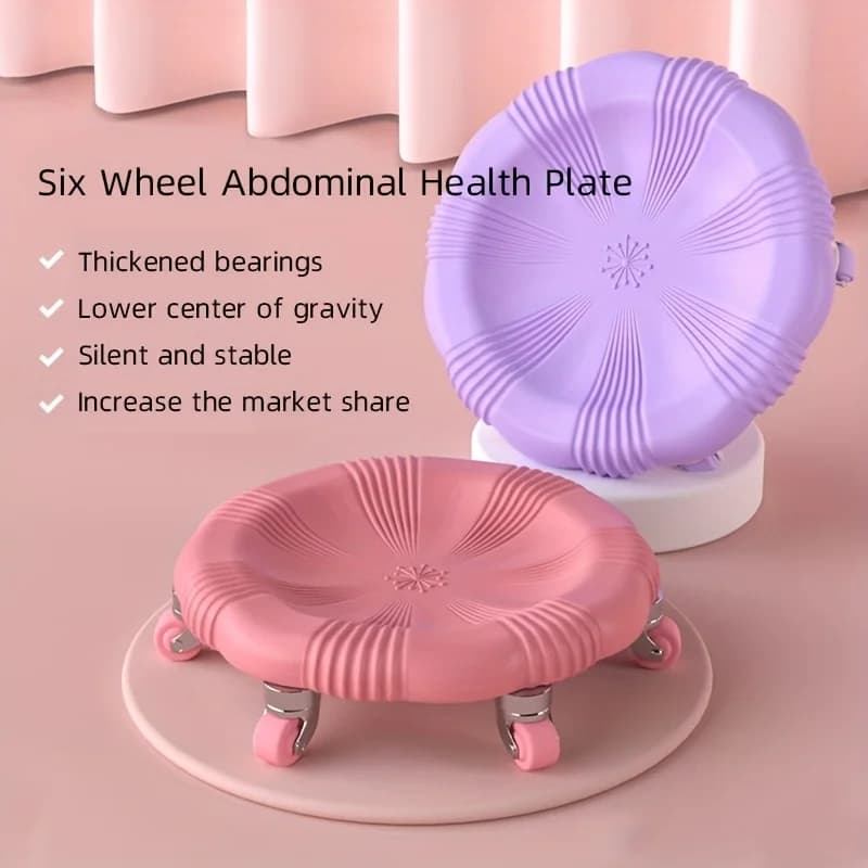 2025 Abdominal Exercise Equipment Stainless Steel Silent Ab Roller 360 ° Home Gym equipment with swivel wheel for core strength training
