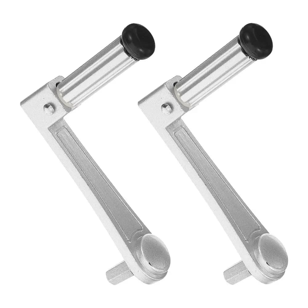 2Pcs Clothes Hanger Handle Manual Crank Heavy Duty Lift Clothes Hanger Metal Handle Sturdy Laundry Drying Rack Accessories