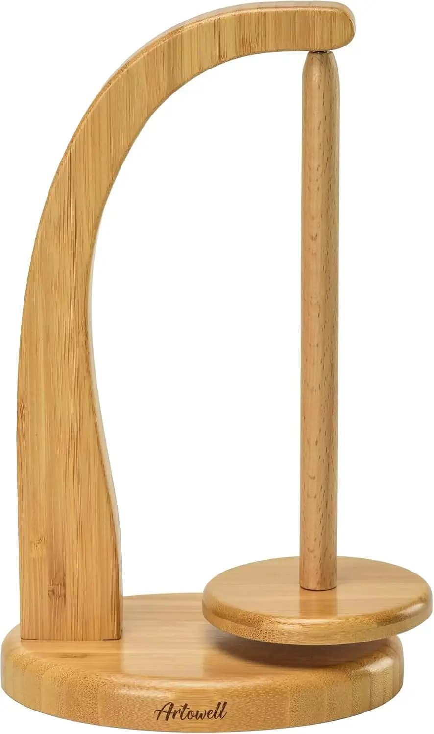 Porta Filato per Lavori a Maglia e Uncinetto con Rotazione Magnetica Fluida, Supporto in Legno per Amanti del Lavoro a Maglia, Facile da Montare