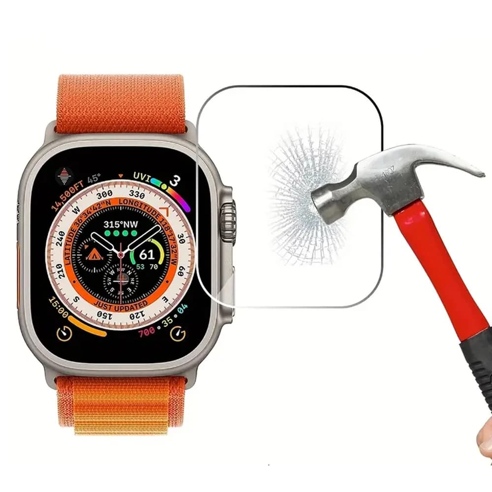 Vetro temperato per Apple Watch Ultra 3 Accessori Protezione schermo da 49 mm Antigraffio HD Pellicola completa iWatch Series Ultra 2 3 Cover