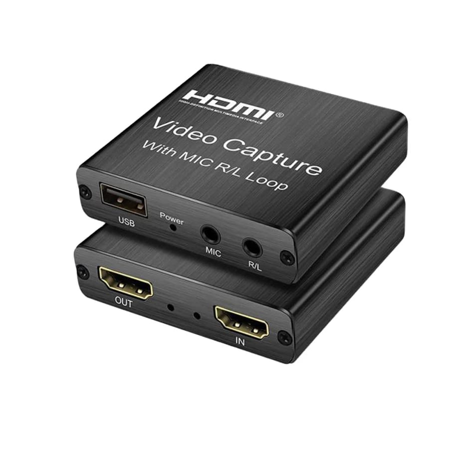 Scheda di acquisizione video HD 1080P 4K a USB 2.0 Acquisizione video Gioco da tavolo Registra trasmissione in streaming live Microfono loop out locale
