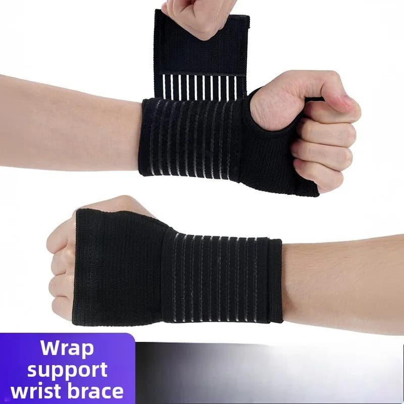 Guanti da polso con supporto a compressione, cinghie traspiranti in nylon per la protezione dei tendini