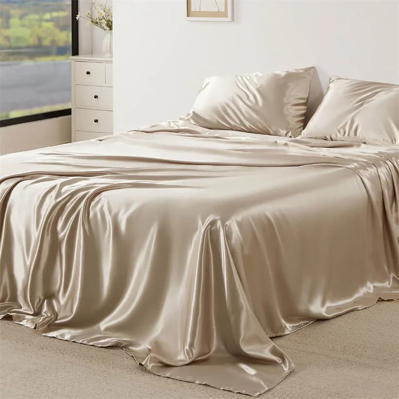 Copripiumino in Seta di Gelso 100% per Letti Singoli, Matrimoniali, Queen e King Size, Coperta per Coppie, Facile da Pulire