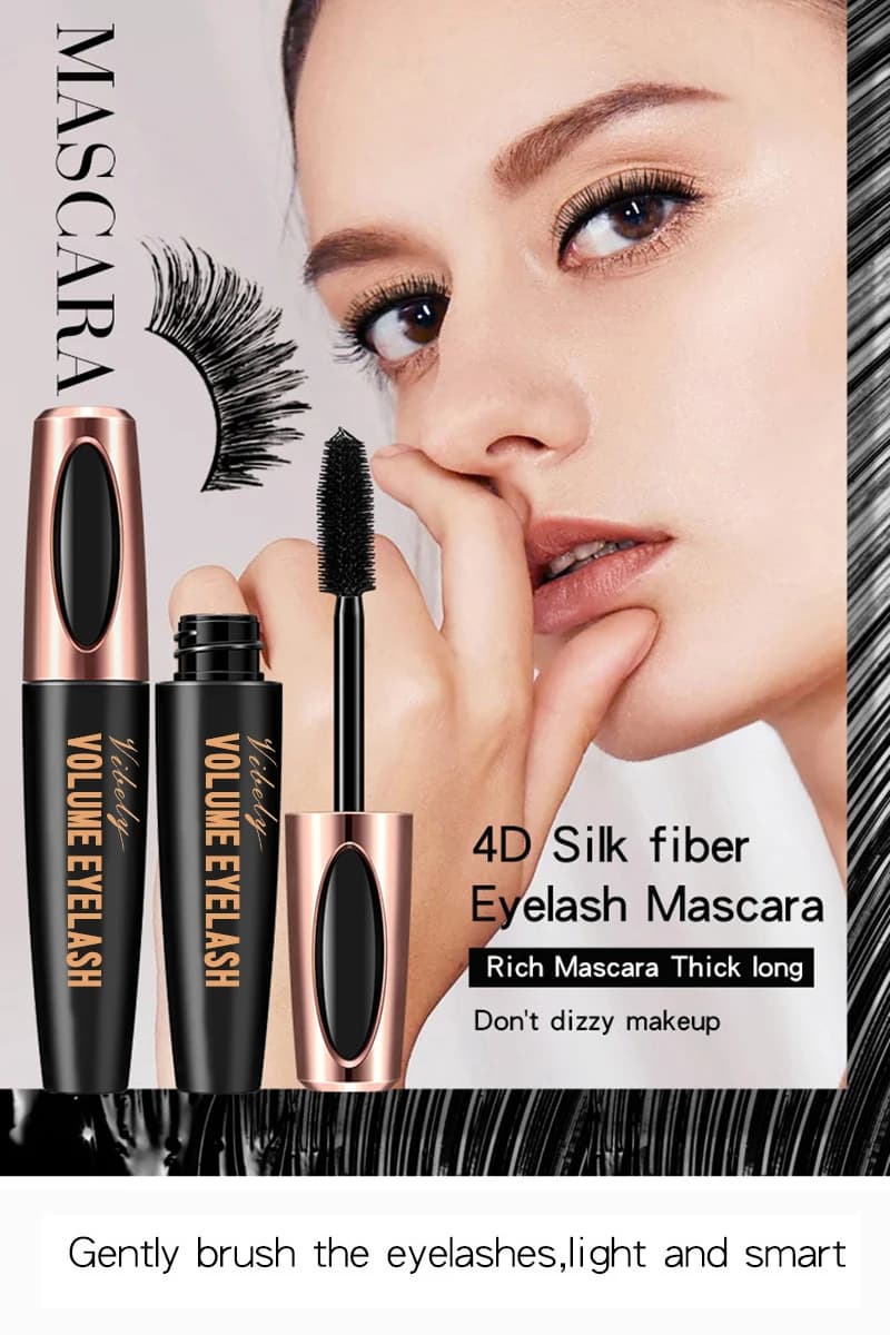VIBELY Mascara 4d ciglia Curling allunga ciglia spesse nere prodotto originale impermeabile bellezza trucco femminile Big Eye Bright
