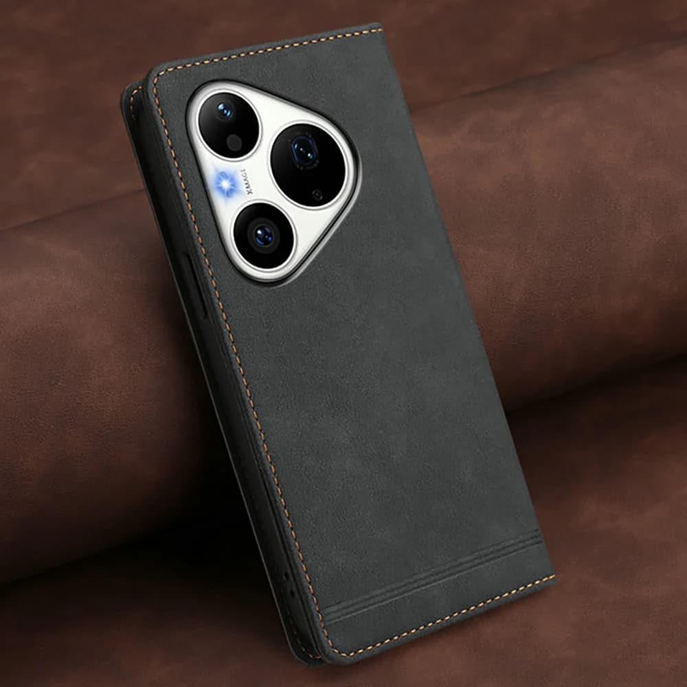 Custodia a Portafoglio Magnetica in Pelle con Blocco RFID per Huawei Pura 90 Pro 5G, Cover di Lusso per Pura 90 Pro Max, Pura 90, 90Pro, Etui, Capa