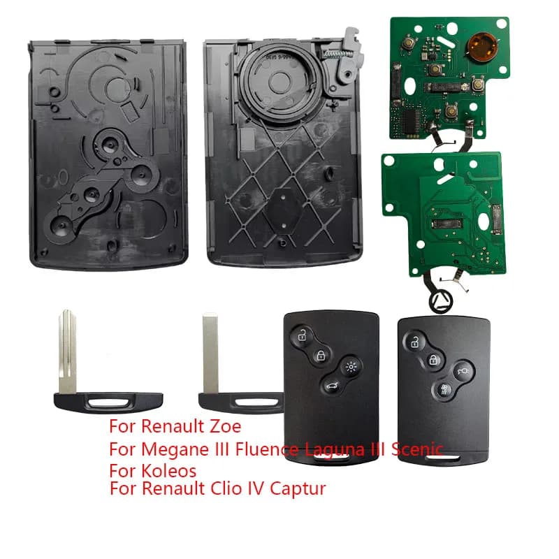 Chiave Telecomando per Auto Renault Megane Scenic Clio IV Captur Laguna Zoe Koleos, 433MHZ PCF7952/7953M 46/4AChip