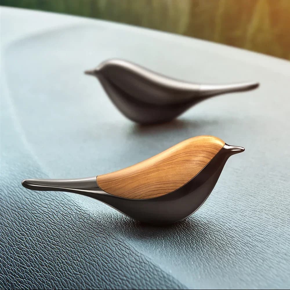 Car Deodorant Lucky Bird Aromatherapy Diffuser Alloy Magnetic Carpet Accessories for Car Fragrance Air Purification