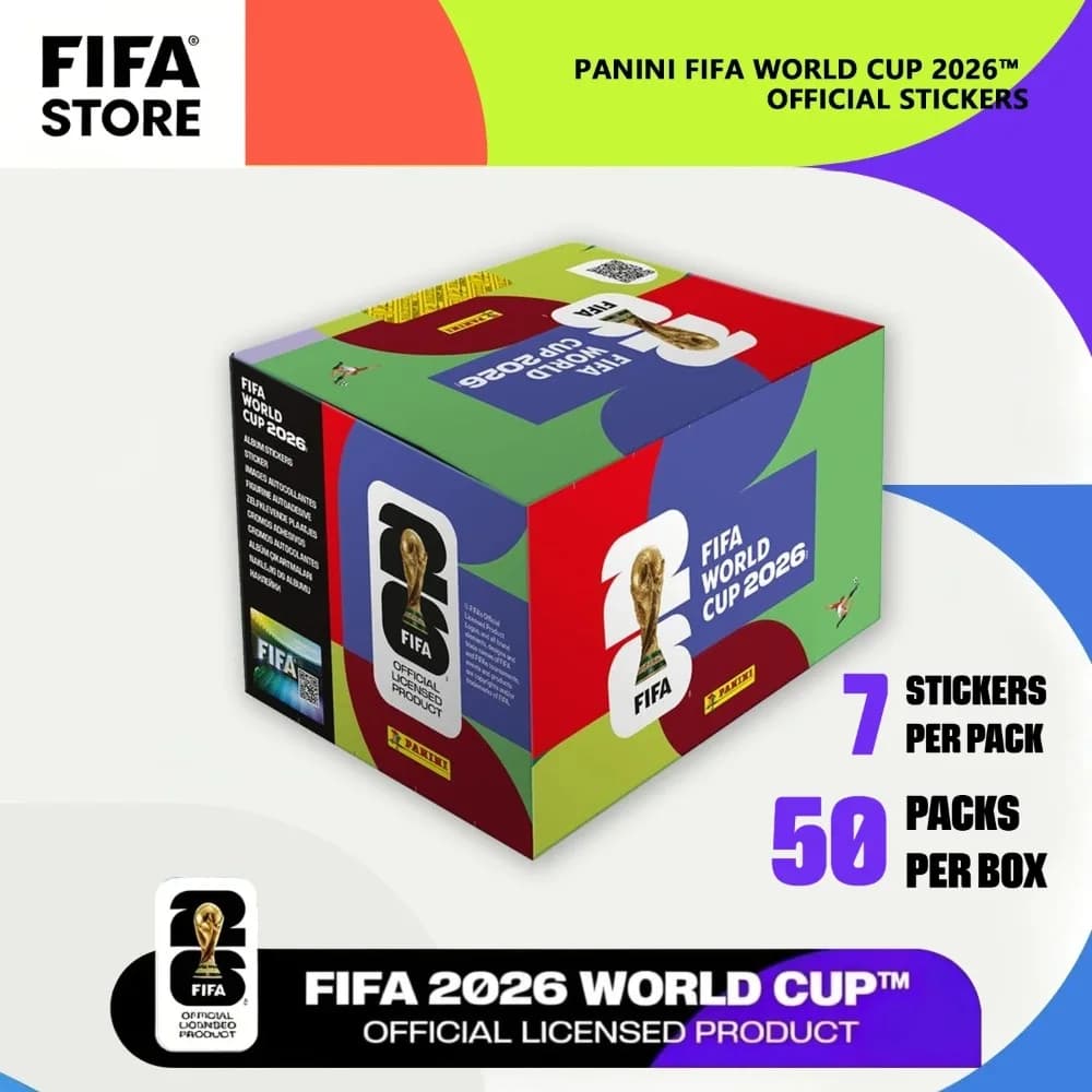 Panini 2026 FIFA World Cup Sticker Box 50 Packs Estimated 350 Soccer Player Blind Stickers Collectible Peripherals
